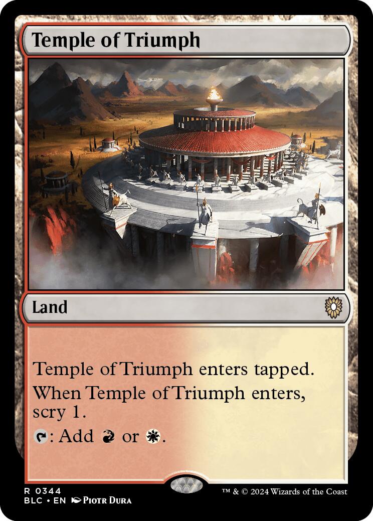 Temple of Triumph [Bloomburrow Commander] | Tables and Towers