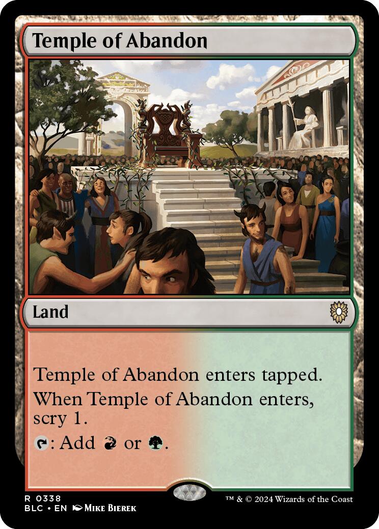 Temple of Abandon [Bloomburrow Commander] | Tables and Towers