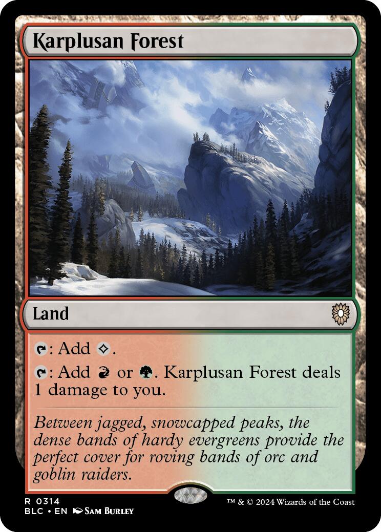 Karplusan Forest [Bloomburrow Commander] | Tables and Towers