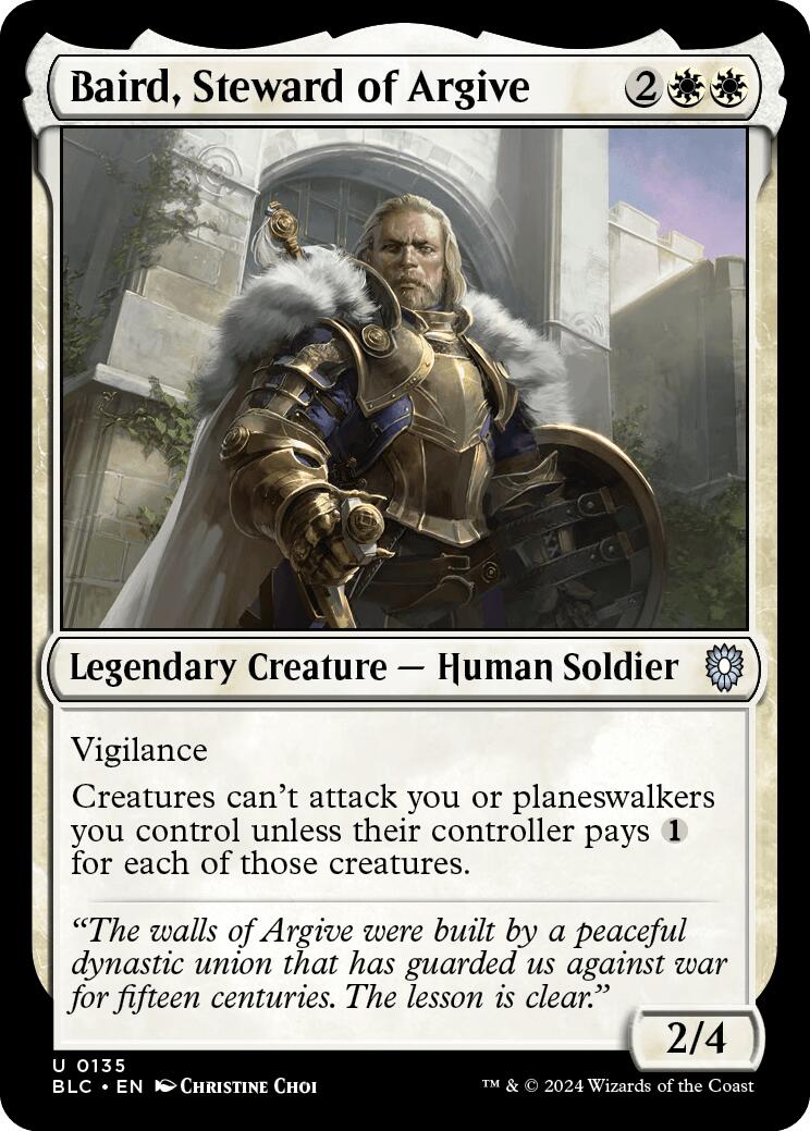 Baird, Steward of Argive [Bloomburrow Commander] | Tables and Towers