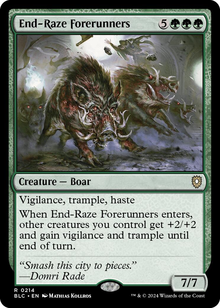 End-Raze Forerunners [Bloomburrow Commander] | Tables and Towers