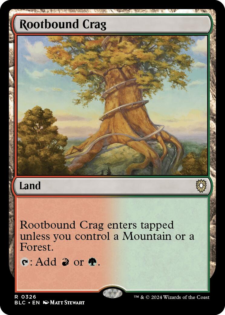 Rootbound Crag [Bloomburrow Commander] | Tables and Towers