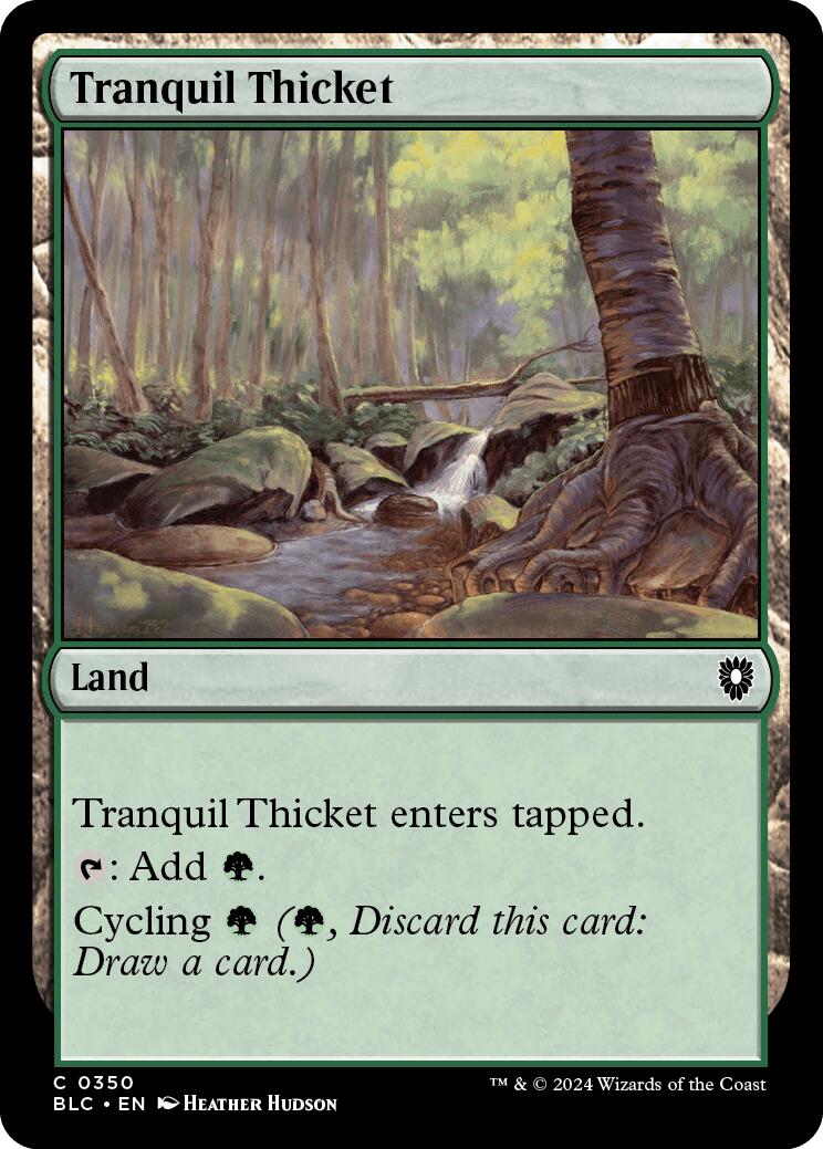 Tranquil Thicket [Bloomburrow Commander] | Tables and Towers