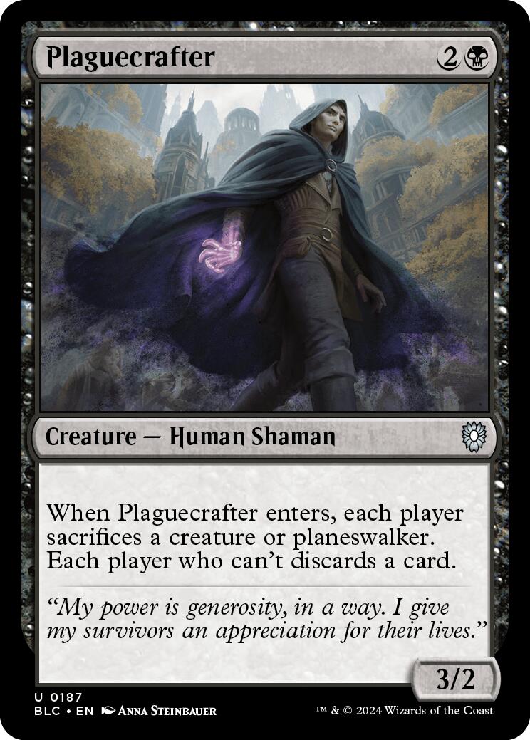 Plaguecrafter [Bloomburrow Commander] | Tables and Towers