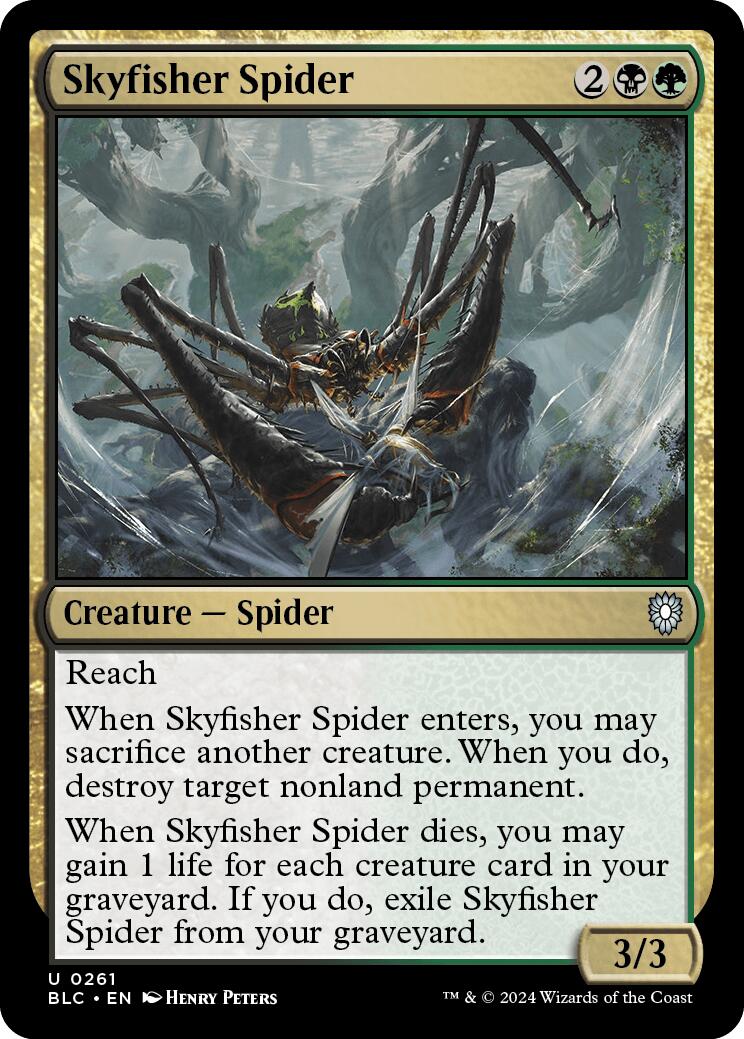 Skyfisher Spider [Bloomburrow Commander] | Tables and Towers