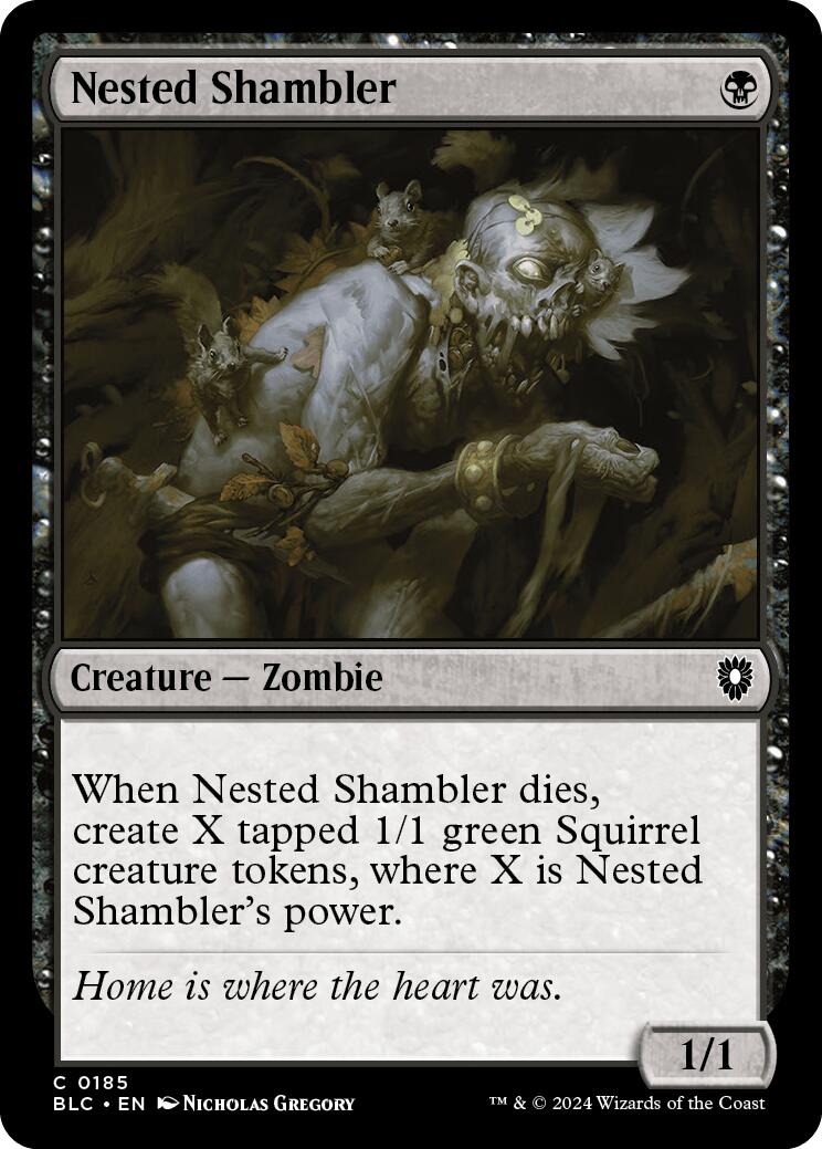 Nested Shambler [Bloomburrow Commander] | Tables and Towers