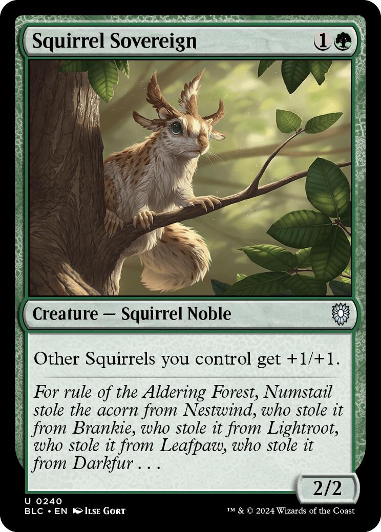 Squirrel Sovereign [Bloomburrow Commander] | Tables and Towers