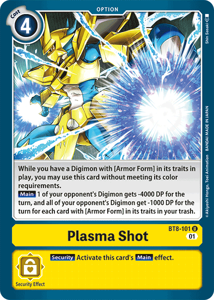 Plasma Shot [BT8-101] [New Awakening] | Tables and Towers