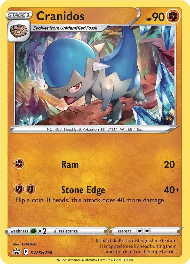 Cranidos (SWSH274) [Sword & Shield: Black Star Promos] | Tables and Towers