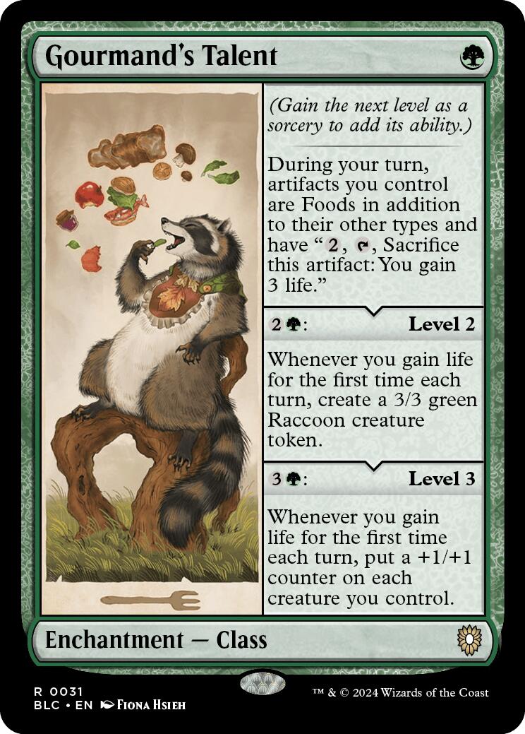 Gourmand's Talent [Bloomburrow Commander] | Tables and Towers