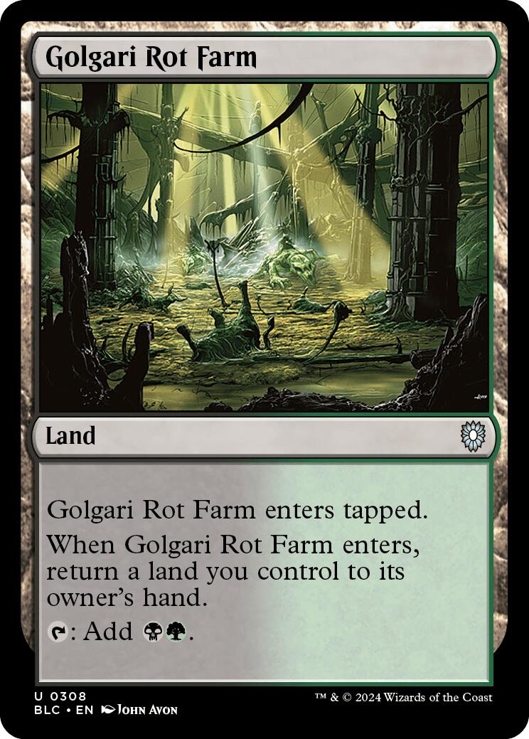 Golgari Rot Farm [Bloomburrow Commander] | Tables and Towers