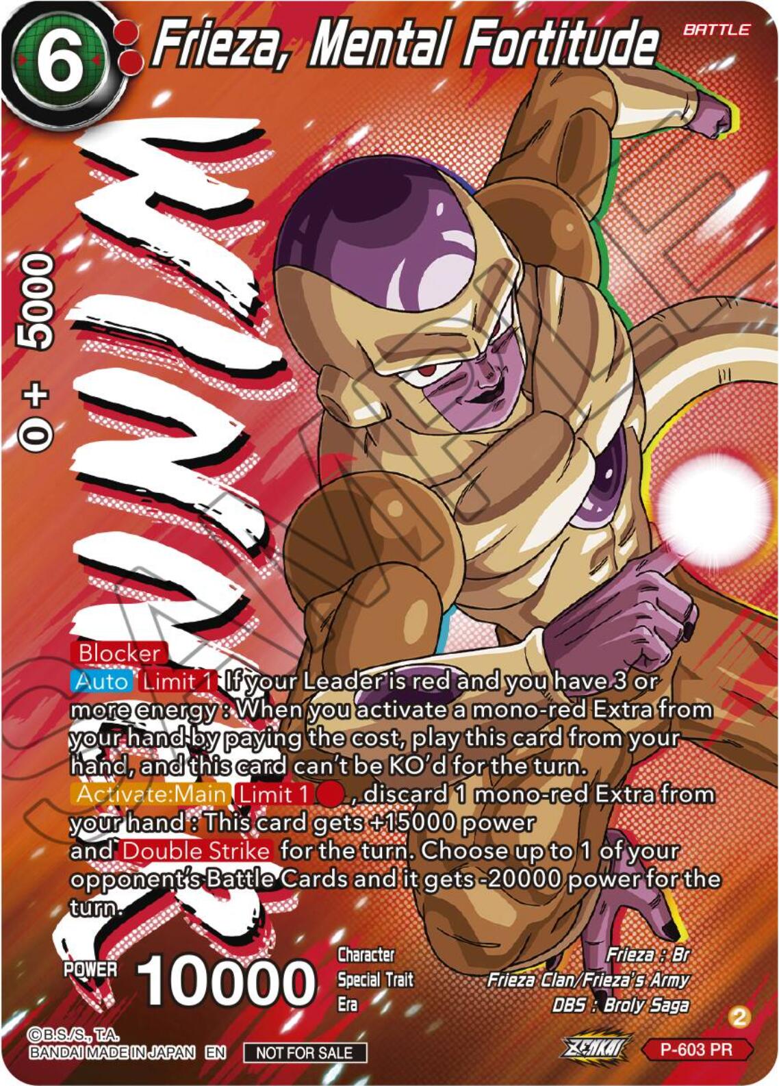 Frieza, Mental Fortitude (Tournament Pack Vol. 8) (Winner) (P-603) [Promotion Cards] | Tables and Towers