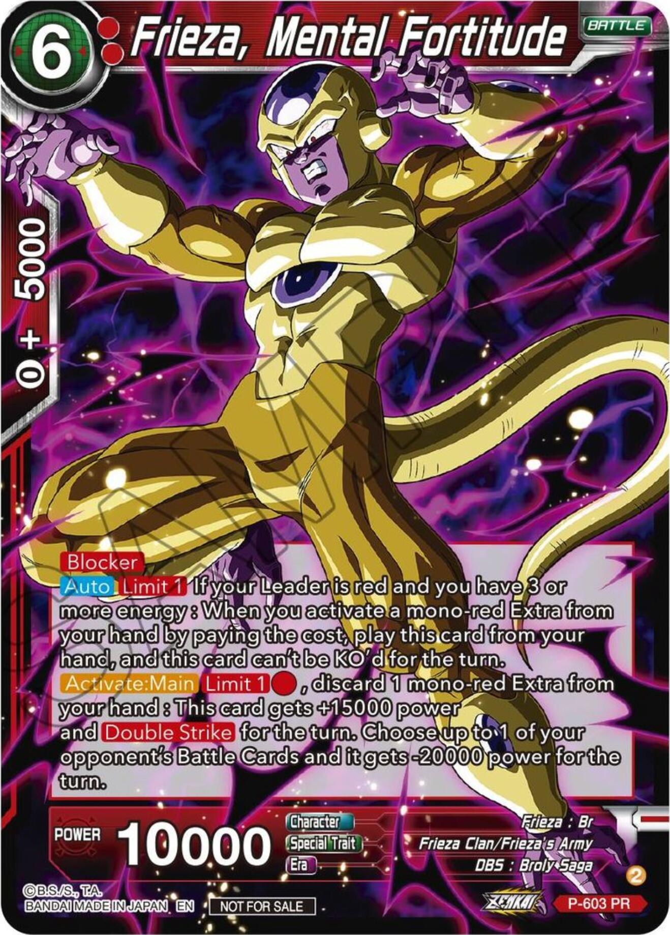 Frieza, Mental Fortitude (Tournament Pack Vol. 8) (P-603) [Promotion Cards] | Tables and Towers