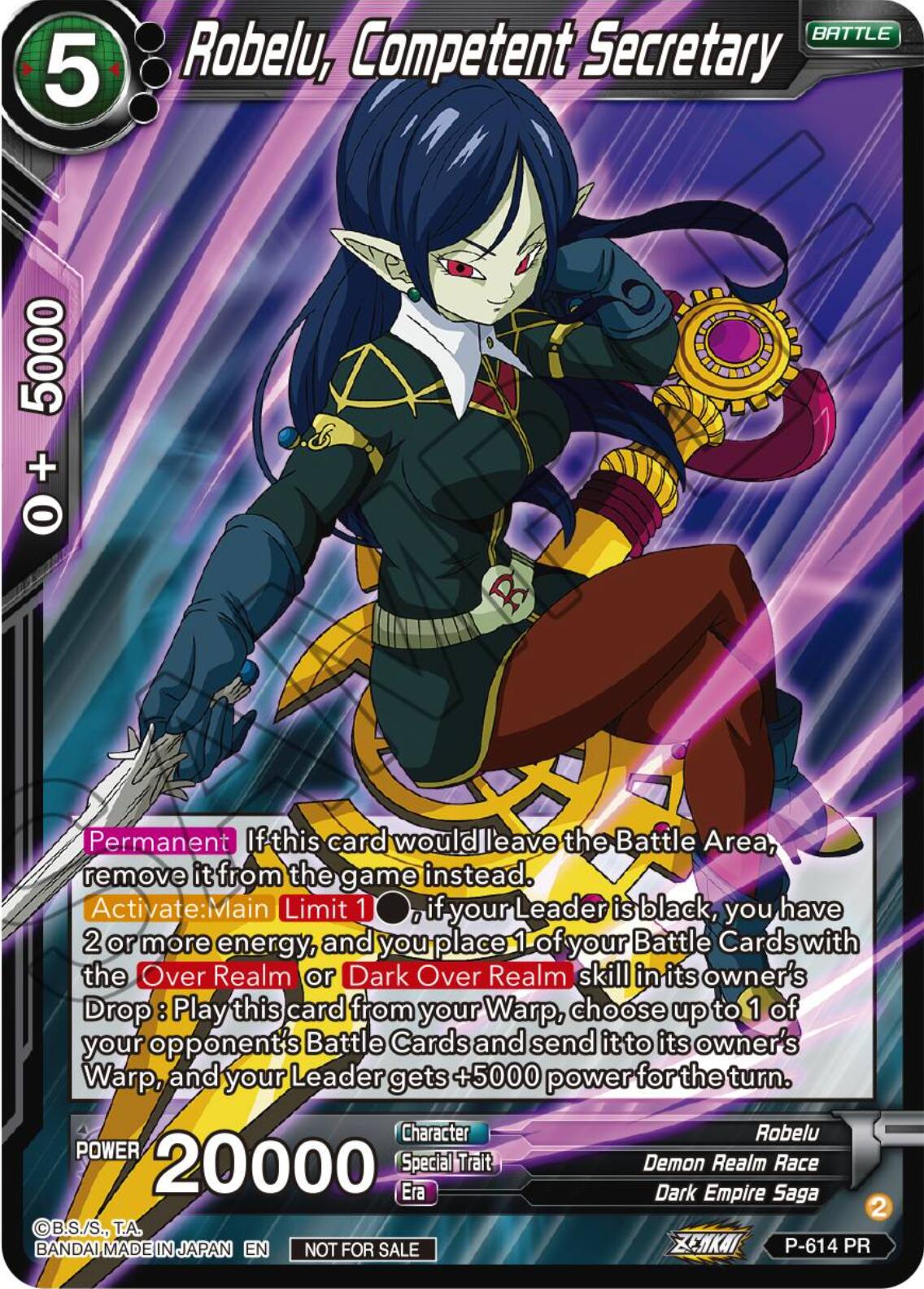 Robelu, Competent Secretary (Tournament Pack Vol. 8) (P-614) [Promotion Cards] | Tables and Towers