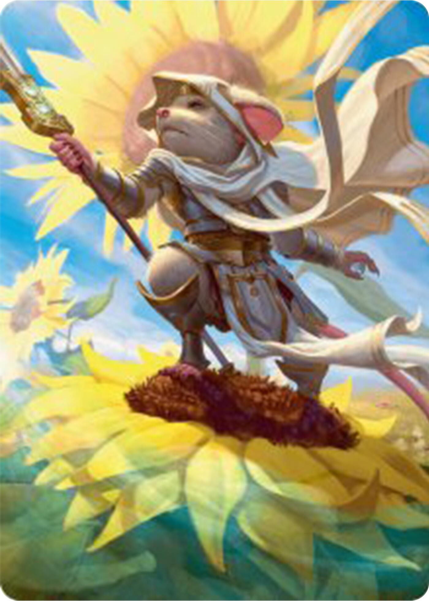 Elspeth, Sun's Champion Art Card [Bloomburrow Art Series] | Tables and Towers