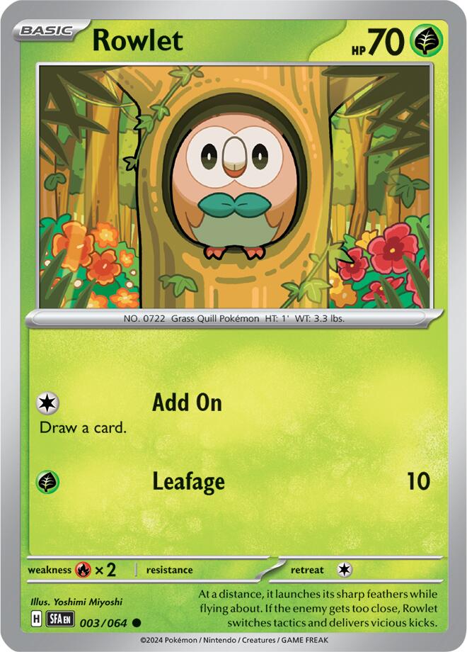 Rowlet (003/064) [Scarlet & Violet: Shrouded Fable] | Tables and Towers