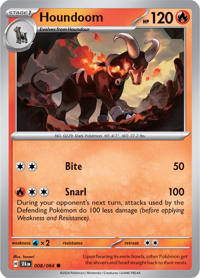 Houndoom (008/064) [Scarlet & Violet: Shrouded Fable] | Tables and Towers