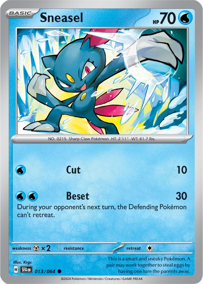 Sneasel (013/064) [Scarlet & Violet: Shrouded Fable] | Tables and Towers