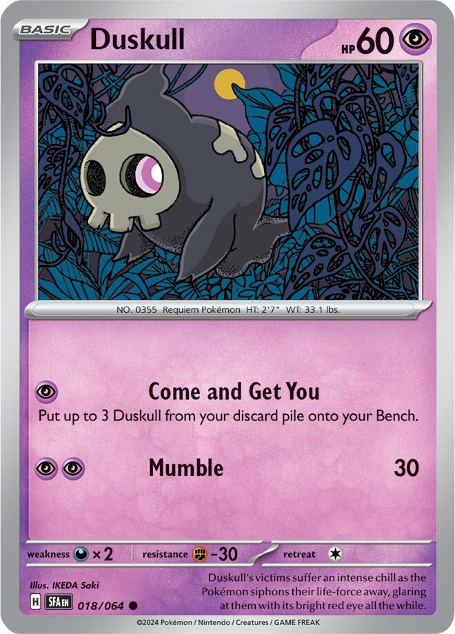 Duskull (018/064) [Scarlet & Violet: Shrouded Fable] | Tables and Towers