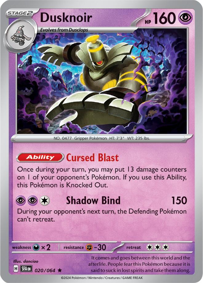 Dusknoir (020/064) [Scarlet & Violet: Shrouded Fable] | Tables and Towers