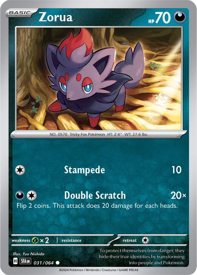 Zorua (031/064) [Scarlet & Violet: Shrouded Fable] | Tables and Towers