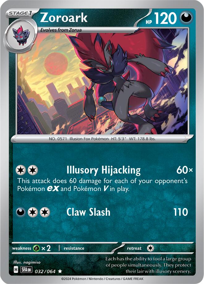 Zoroark (032/064) [Scarlet & Violet: Shrouded Fable] | Tables and Towers