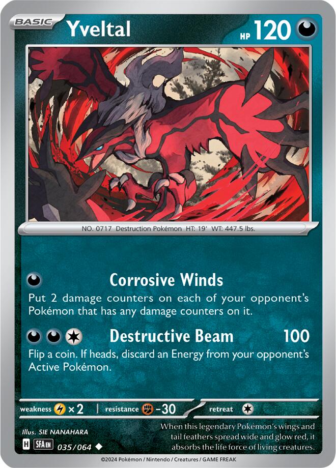 Yveltal (035/064) [Scarlet & Violet: Shrouded Fable] | Tables and Towers