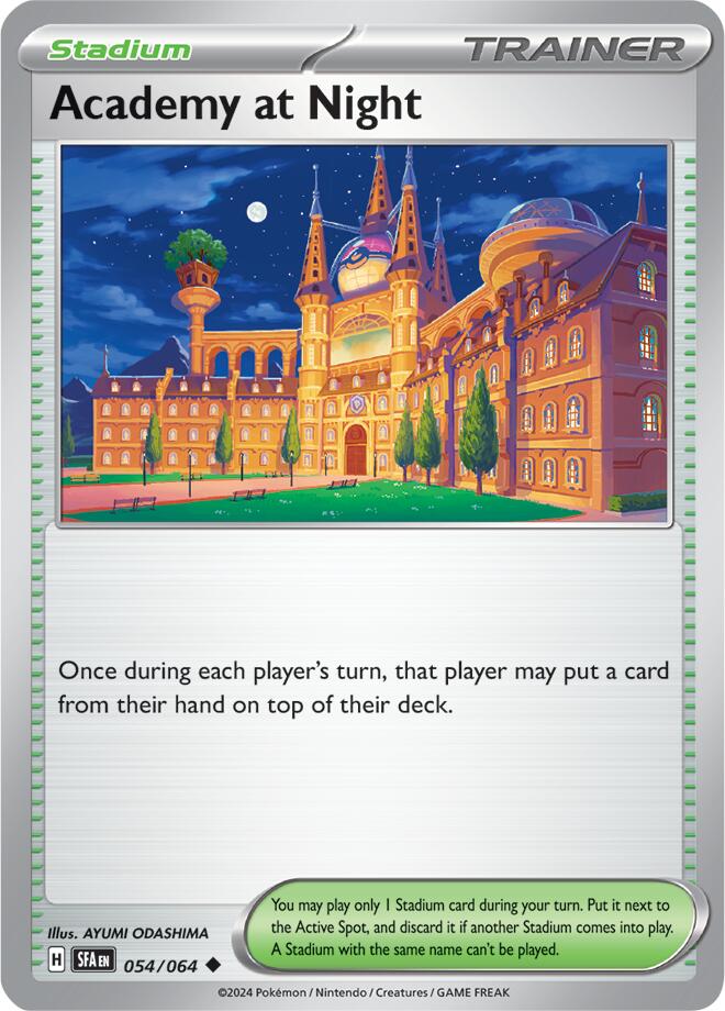 Academy at Night (054/064) [Scarlet & Violet: Shrouded Fable] | Tables and Towers