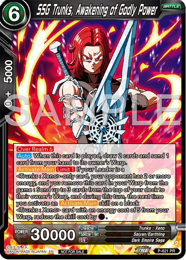 SSG Trunks, Awakening of Godly Power (Deluxe Pack 2024 Vol.2) (P-621) [Promotion Cards] | Tables and Towers