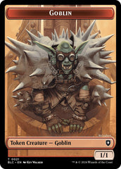 Goblin // Thopter Double-Sided Token [Bloomburrow Commander Tokens] | Tables and Towers