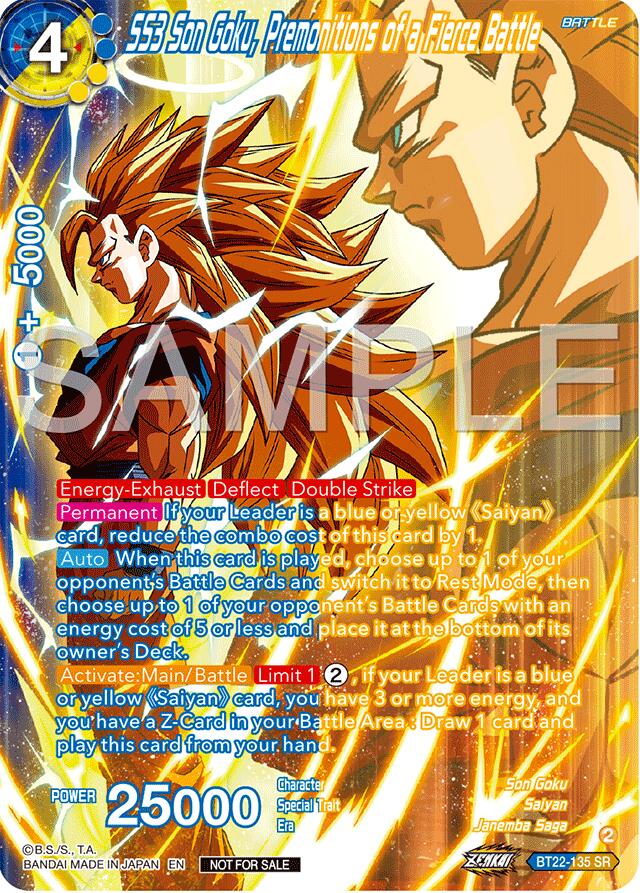 SS3 Son Goku, Premonitions of a Fierce Battle (Premium Alt-Art Card Set 2024 Vol.2) (BT22-135) [Promotion Cards] | Tables and Towers