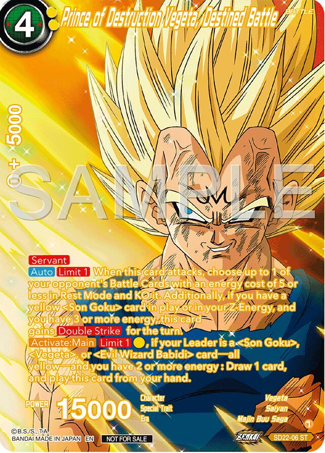 Prince of Destruction Vegeta, Destined Battle (Premium Alt-Art Card Set 2024 Vol.2) (SD22-06) [Promotion Cards] | Tables and Towers