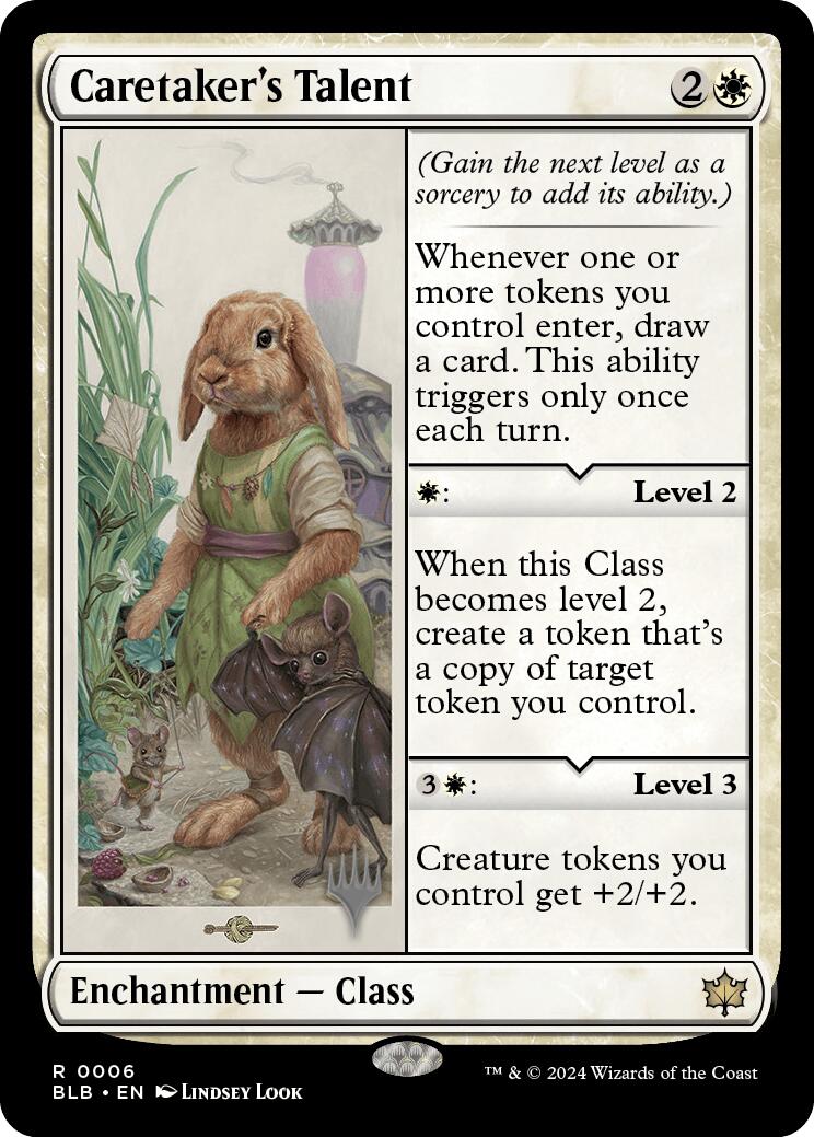 Caretaker's Talent (Promo Pack) [Bloomburrow Promos] | Tables and Towers