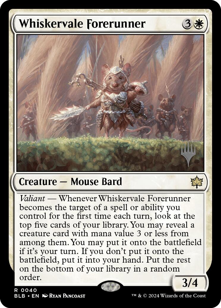 Whiskervale Forerunner (Promo Pack) [Bloomburrow Promos] | Tables and Towers