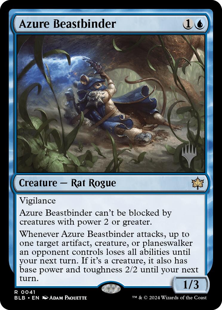 Azure Beastbinder (Promo Pack) [Bloomburrow Promos] | Tables and Towers