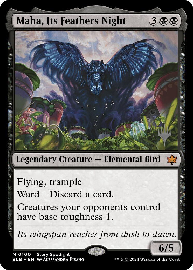 Maha, Its Feather Night (Promo Pack) [Bloomburrow Promos] | Tables and Towers