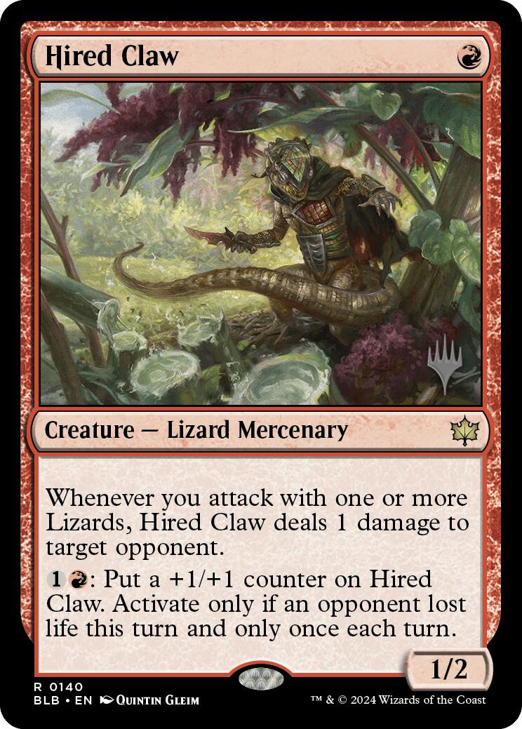 Hired Claw (Promo Pack) [Bloomburrow Promos] | Tables and Towers