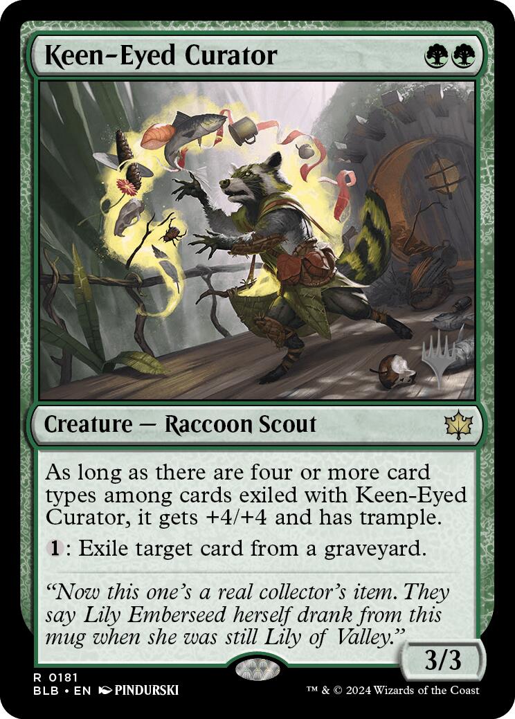 Keen-Eyed Curator (Promo Pack) [Bloomburrow Promos] | Tables and Towers