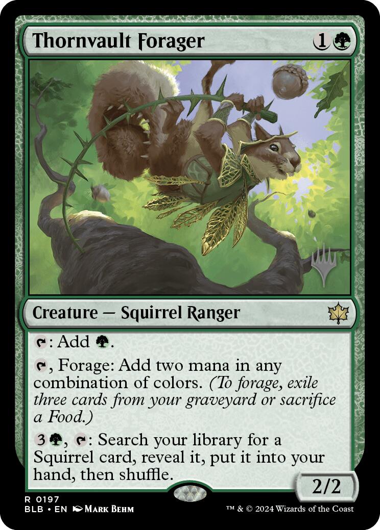 Thornvault Forager (Promo Pack) [Bloomburrow Promos] | Tables and Towers