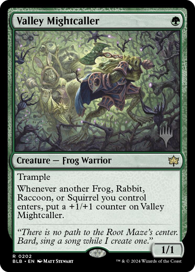 Valley Mightcaller (Promo Pack) [Bloomburrow Promos] | Tables and Towers