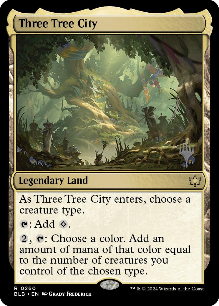 Three Tree City (Promo Pack) [Bloomburrow Promos] | Tables and Towers