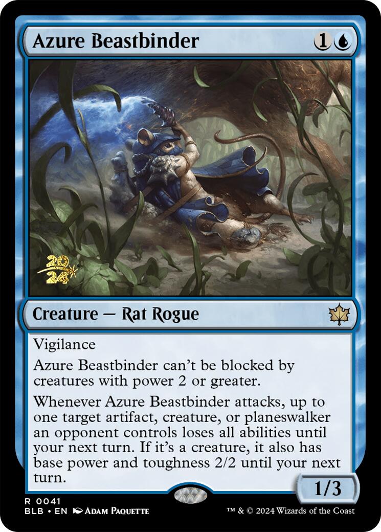 Azure Beastbinder [Bloomburrow Prerelease Promos] | Tables and Towers