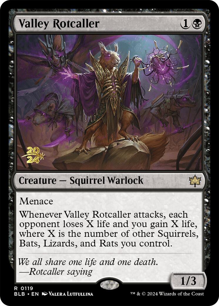 Valley Rotcaller [Bloomburrow Prerelease Promos] | Tables and Towers