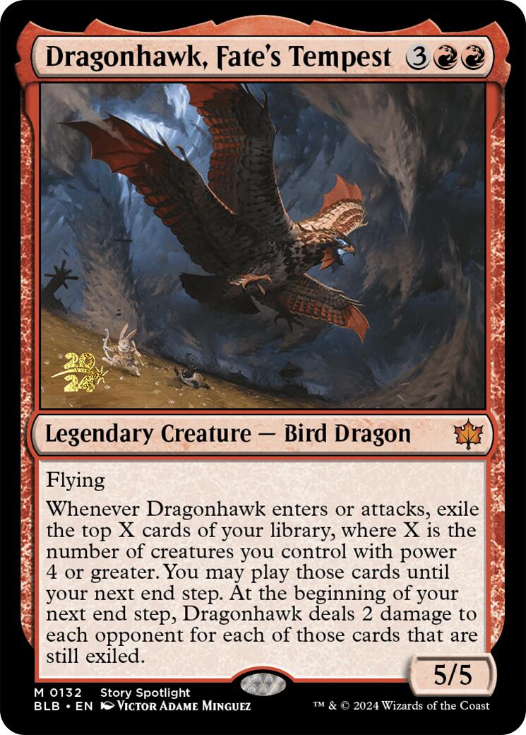 Dragonhawk, Fate's Tempest [Bloomburrow Prerelease Promos] | Tables and Towers