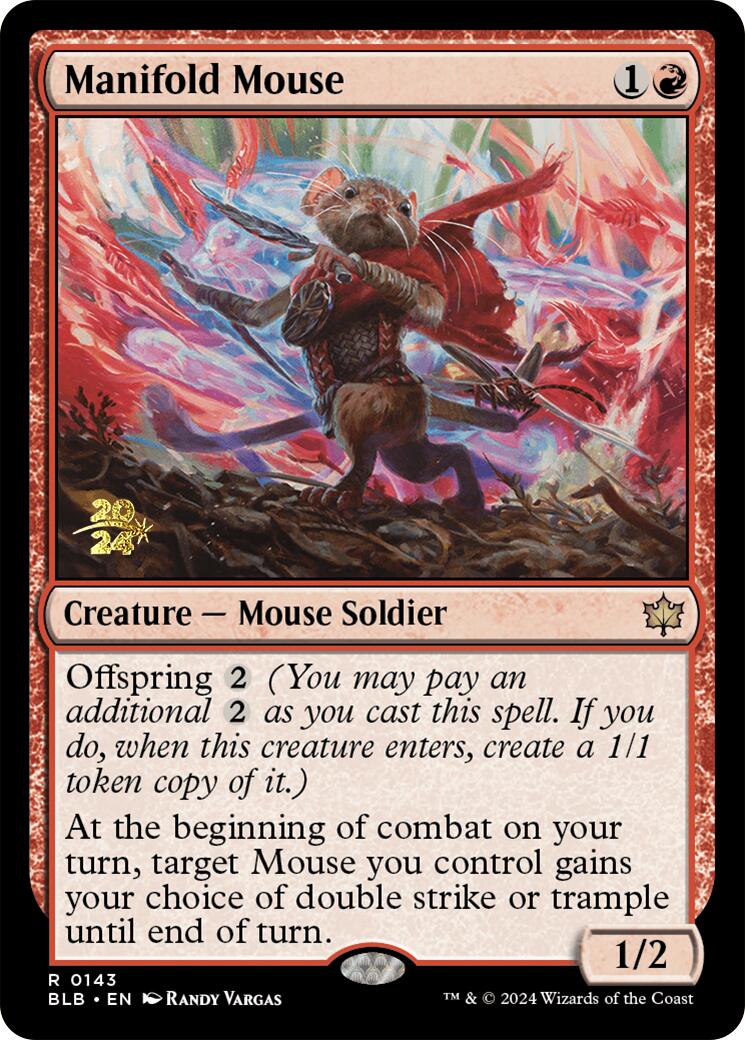 Manifold Mouse [Bloomburrow Prerelease Promos] | Tables and Towers