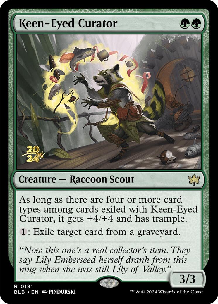 Keen-Eyed Curator [Bloomburrow Prerelease Promos] | Tables and Towers