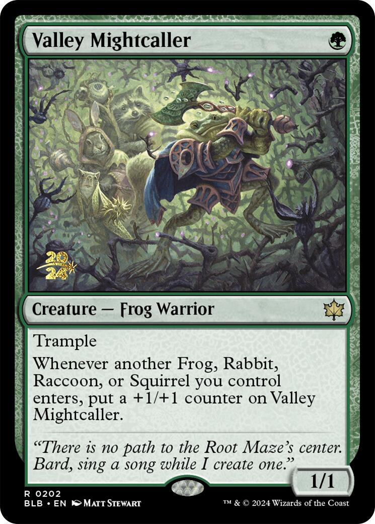 Valley Mightcaller [Bloomburrow Prerelease Promos] | Tables and Towers