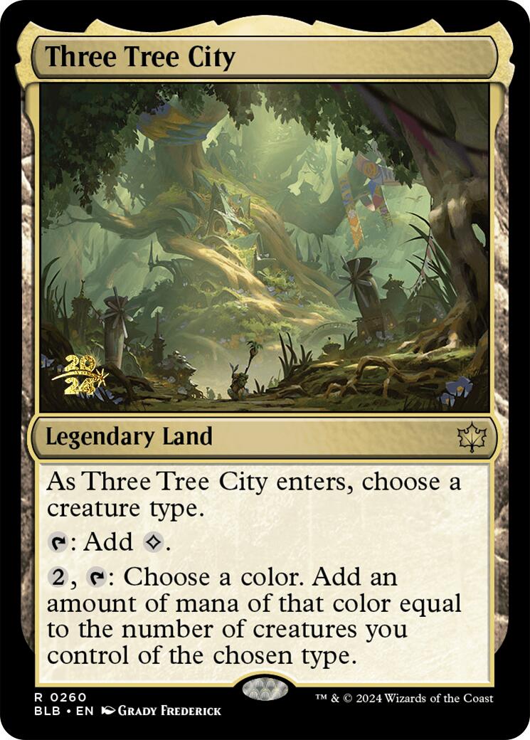 Three Tree City [Bloomburrow Prerelease Promos] | Tables and Towers