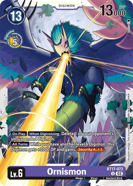 Ornismon [BT17-072] [Secret Crisis] | Tables and Towers