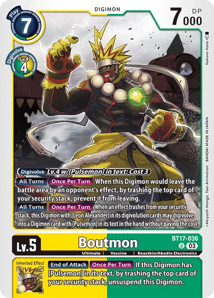 Boutmon [BT17-036] [Secret Crisis] | Tables and Towers